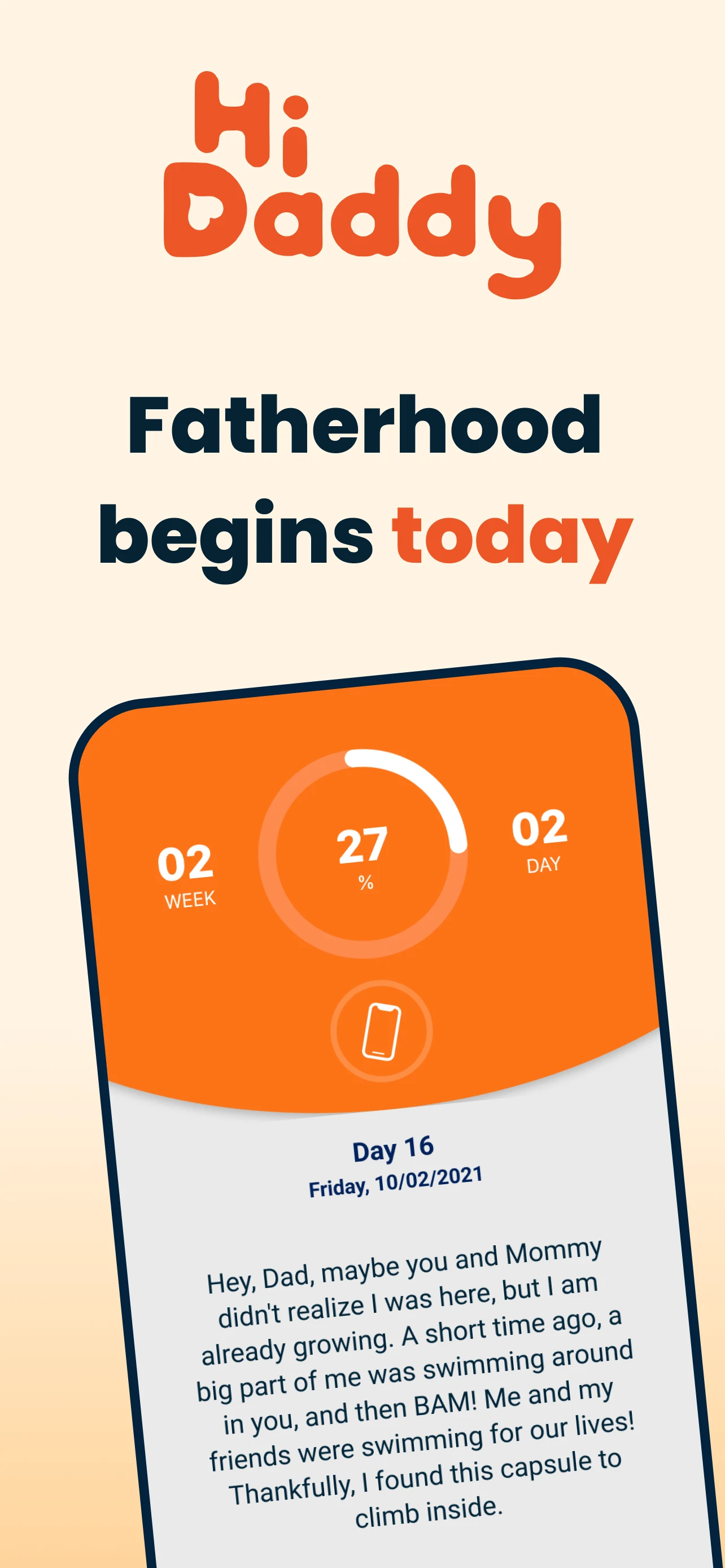Daddy-to-be app: HiDaddy screenshot
